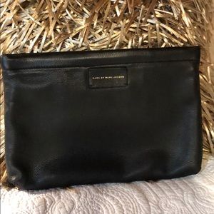 Marc Jacobs Black Lesther Classic Clutch